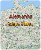 Mapa fisico Alemanha