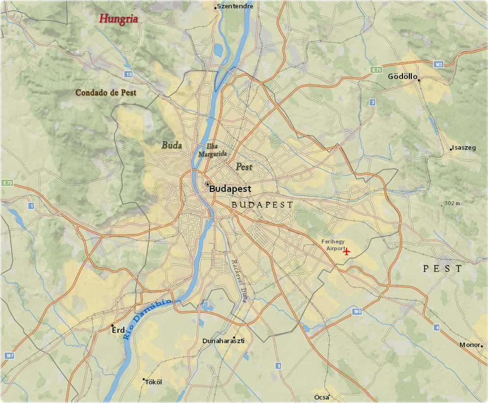 Budapeste mapa