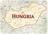 Mapa Hungria
