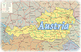 Mapa Austria