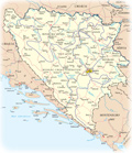 Mapa Bosnia