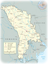 Mapa Moldavia