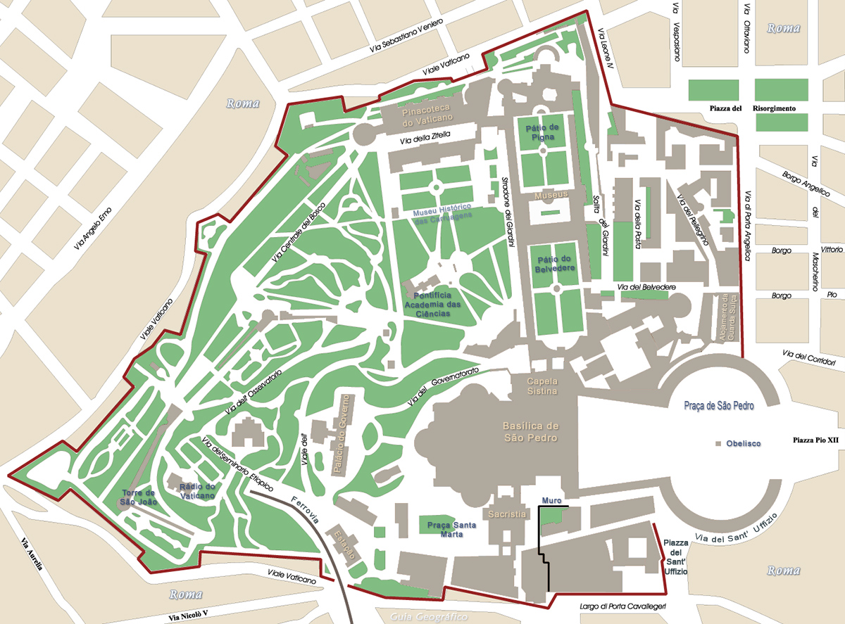 Mapa Vaticano