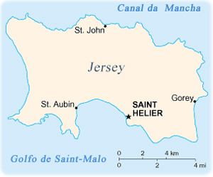 Mapa Jersey