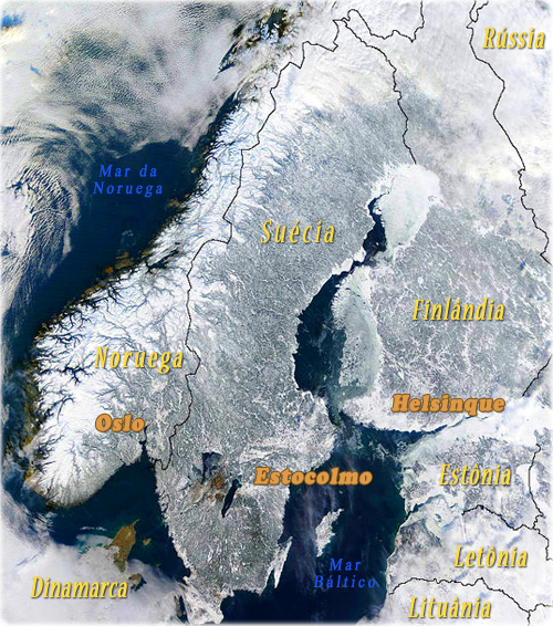 Mapas Suecia