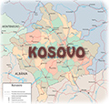 Kosovo mapa