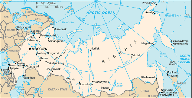 Russia Mapa