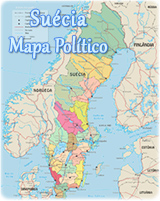 Mapa Suecia