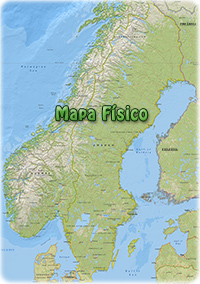 Suecia mapa fisico
